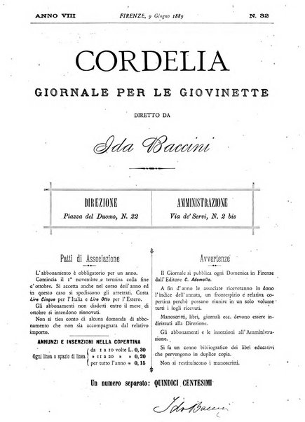 Cordelia rivista mensile della donna italiana