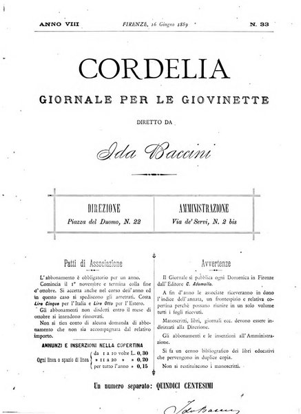 Cordelia rivista mensile della donna italiana