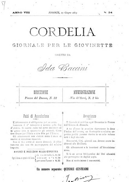 Cordelia rivista mensile della donna italiana