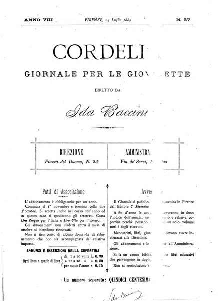 Cordelia rivista mensile della donna italiana