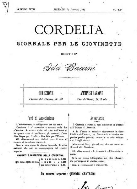 Cordelia rivista mensile della donna italiana