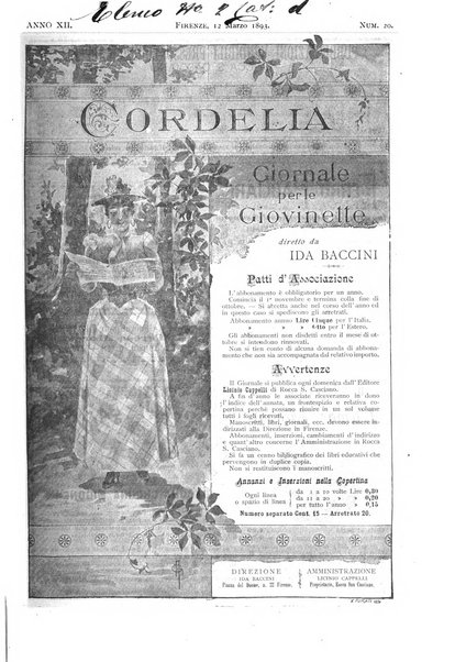 Cordelia rivista mensile della donna italiana