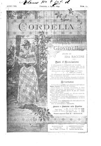 Cordelia rivista mensile della donna italiana