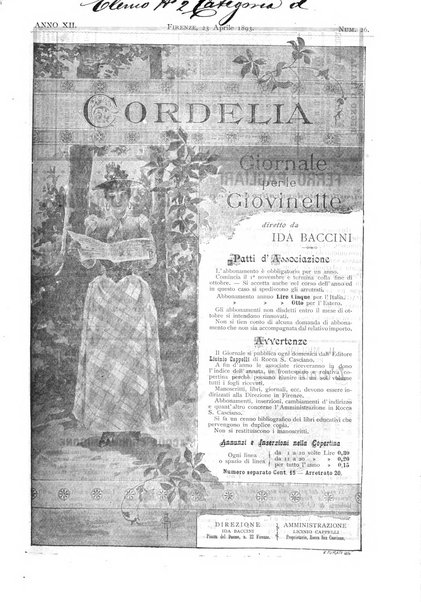 Cordelia rivista mensile della donna italiana