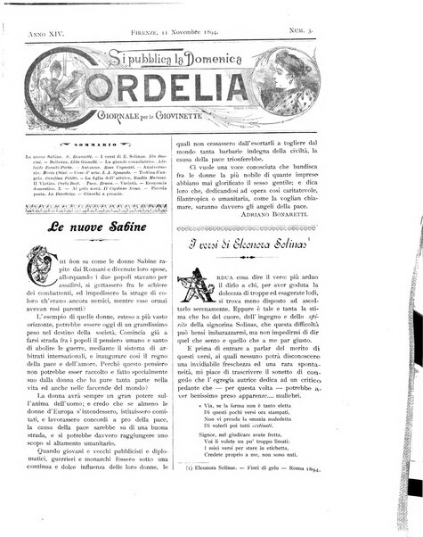 Cordelia rivista mensile della donna italiana