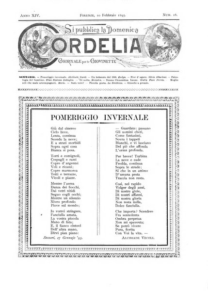 Cordelia rivista mensile della donna italiana