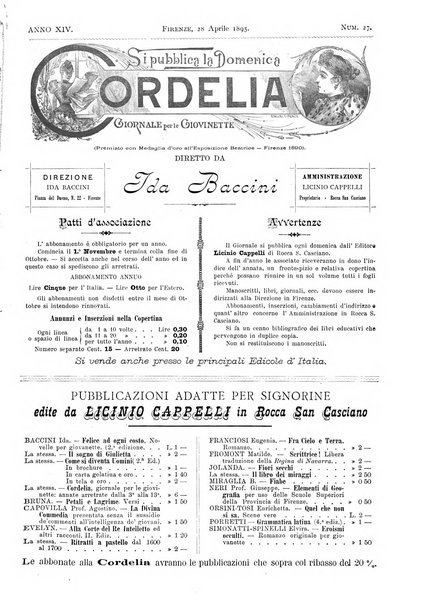 Cordelia rivista mensile della donna italiana