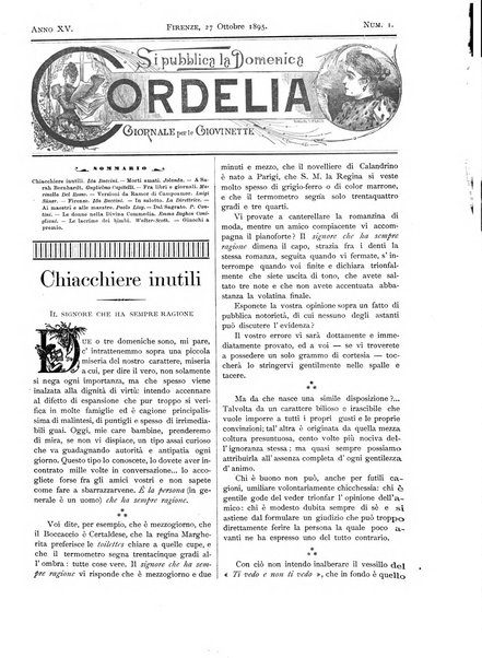 Cordelia rivista mensile della donna italiana