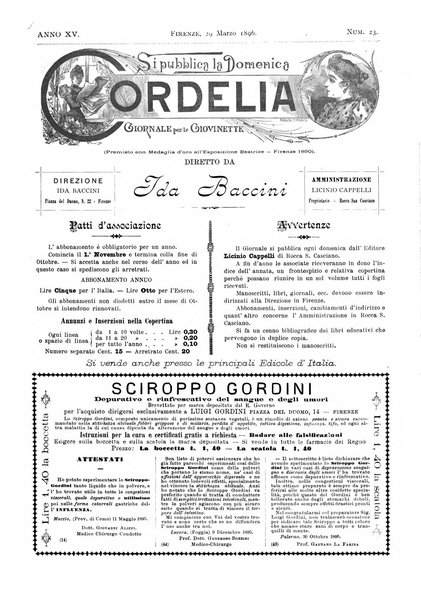 Cordelia rivista mensile della donna italiana