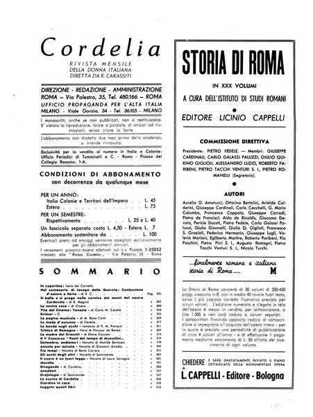 Cordelia rivista mensile della donna italiana