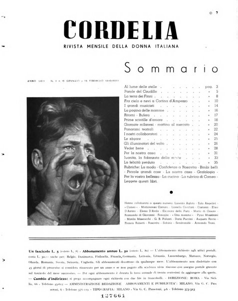 Cordelia rivista mensile della donna italiana