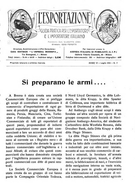 L'esportazione guida pratica per l'esportatore e l'importatore italiano