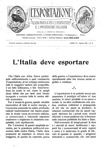 L'esportazione guida pratica per l'esportatore e l'importatore italiano