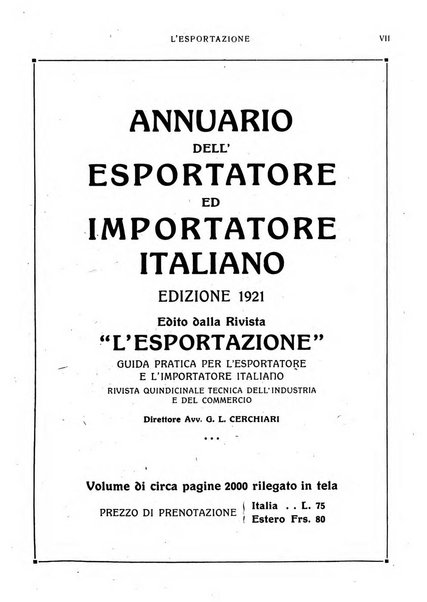 L'esportazione guida pratica per l'esportatore e l'importatore italiano