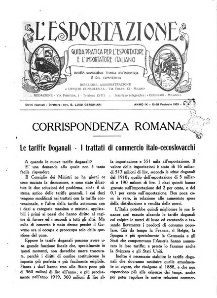 L'esportazione guida pratica per l'esportatore e l'importatore italiano