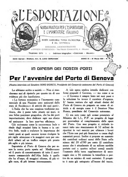 L'esportazione guida pratica per l'esportatore e l'importatore italiano