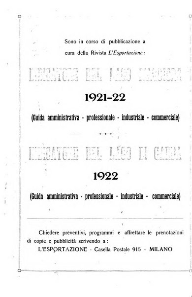 L'esportazione guida pratica per l'esportatore e l'importatore italiano