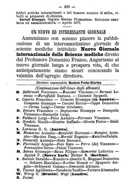 Il farmacista italiano ed il medico pratico rivista mensile di scoverte chimico farmaceutiche e mediche ...