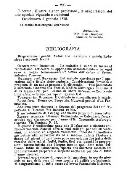 Il farmacista italiano ed il medico pratico rivista mensile di scoverte chimico farmaceutiche e mediche ...