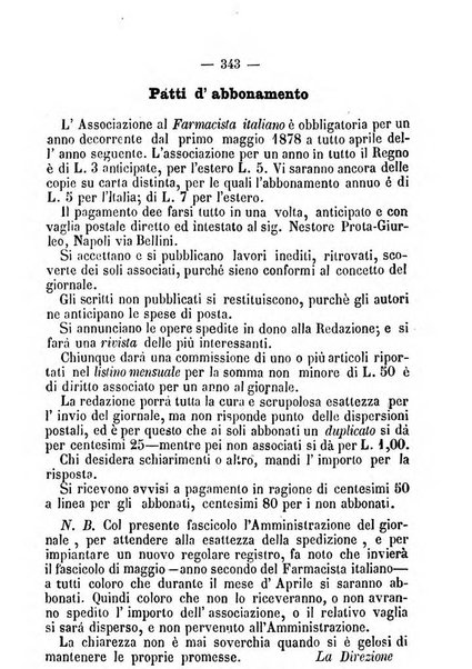 Il farmacista italiano ed il medico pratico rivista mensile di scoverte chimico farmaceutiche e mediche ...