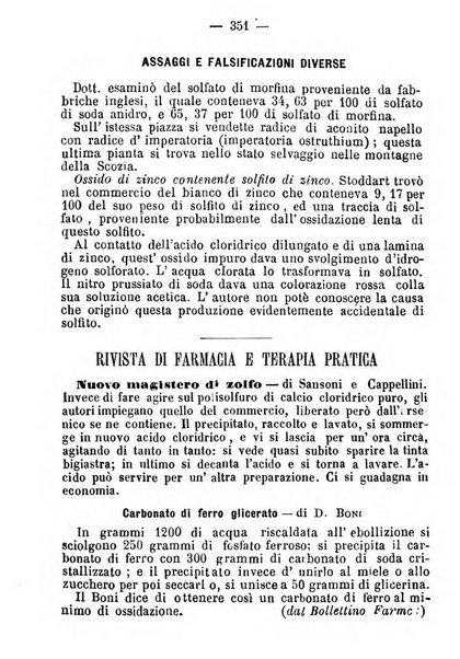 Il farmacista italiano ed il medico pratico rivista mensile di scoverte chimico farmaceutiche e mediche ...