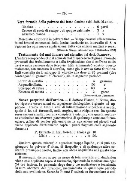 Il farmacista italiano ed il medico pratico rivista mensile di scoverte chimico farmaceutiche e mediche ...