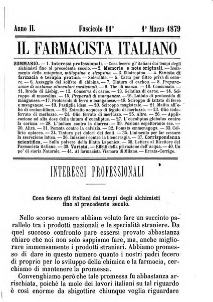 Il farmacista italiano ed il medico pratico rivista mensile di scoverte chimico farmaceutiche e mediche ...