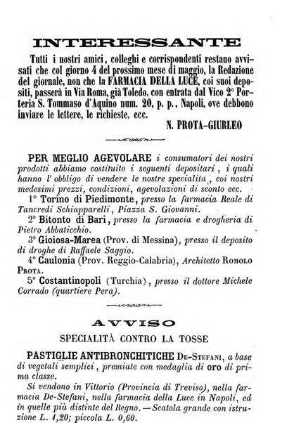 Il farmacista italiano ed il medico pratico rivista mensile di scoverte chimico farmaceutiche e mediche ...