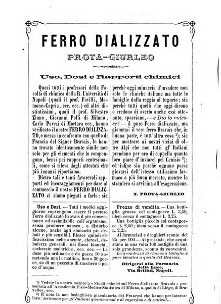 Il farmacista italiano ed il medico pratico rivista mensile di scoverte chimico farmaceutiche e mediche ...