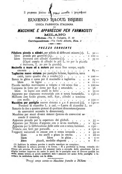 Il farmacista italiano ed il medico pratico rivista mensile di scoverte chimico farmaceutiche e mediche ...