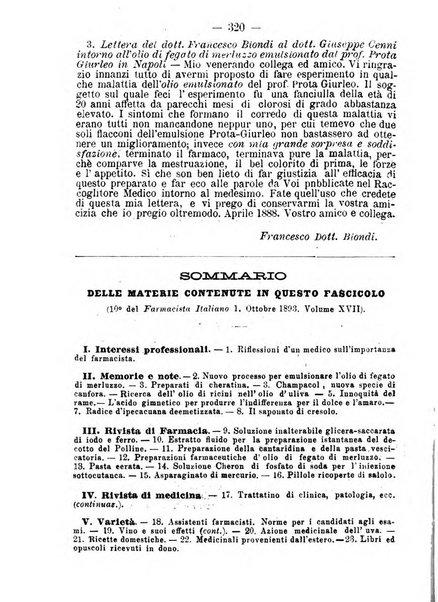 Il farmacista italiano ed il medico pratico rivista mensile di scoverte chimico farmaceutiche e mediche ...