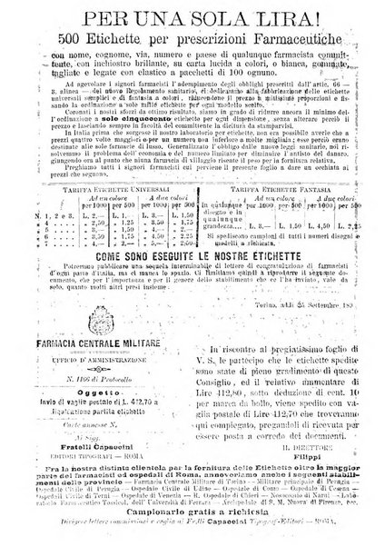 Il farmacista italiano ed il medico pratico rivista mensile di scoverte chimico farmaceutiche e mediche ...