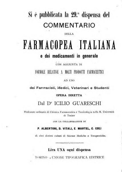 Il farmacista italiano ed il medico pratico rivista mensile di scoverte chimico farmaceutiche e mediche ...