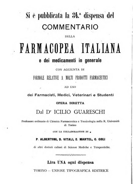 Il farmacista italiano ed il medico pratico rivista mensile di scoverte chimico farmaceutiche e mediche ...