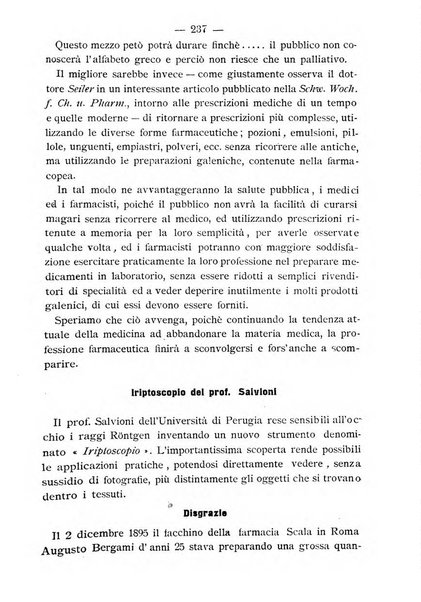 Il farmacista italiano ed il medico pratico rivista mensile di scoverte chimico farmaceutiche e mediche ...