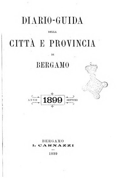 Diario guida della citta e provincia di Bergamo