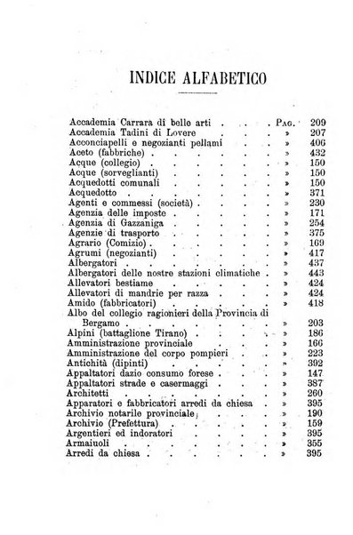 Diario guida della citta e provincia di Bergamo