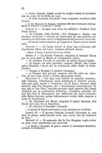 Diario guida della citta e provincia di Bergamo