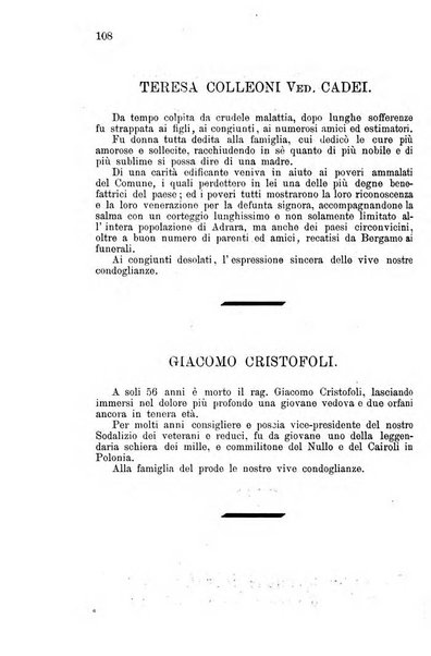 Diario guida della citta e provincia di Bergamo