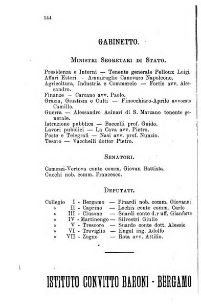 Diario guida della citta e provincia di Bergamo