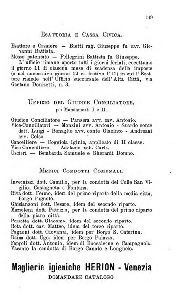 Diario guida della citta e provincia di Bergamo