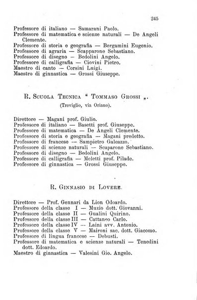 Diario guida della citta e provincia di Bergamo