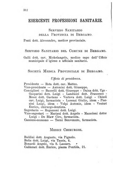 Diario guida della citta e provincia di Bergamo