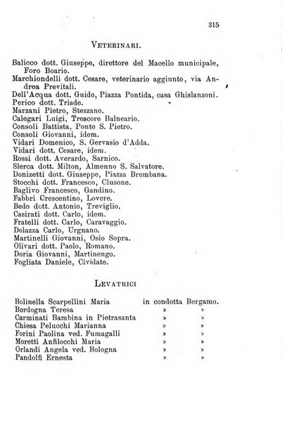 Diario guida della citta e provincia di Bergamo