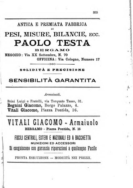 Diario guida della citta e provincia di Bergamo