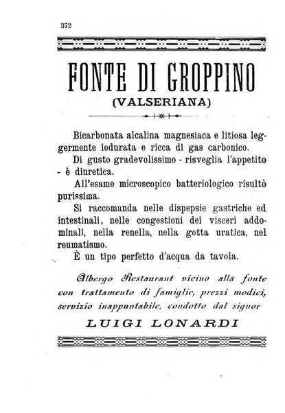 Diario guida della citta e provincia di Bergamo