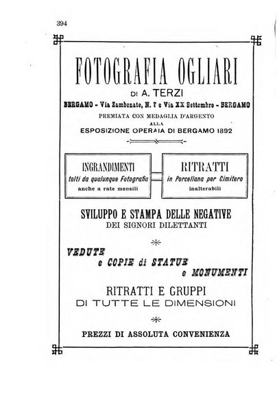 Diario guida della citta e provincia di Bergamo