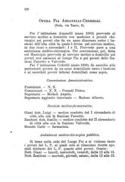 Diario guida della citta e provincia di Bergamo