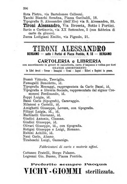 Diario guida della citta e provincia di Bergamo