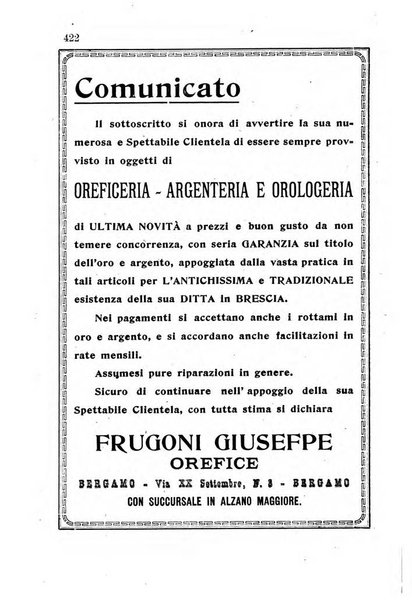 Diario guida della citta e provincia di Bergamo